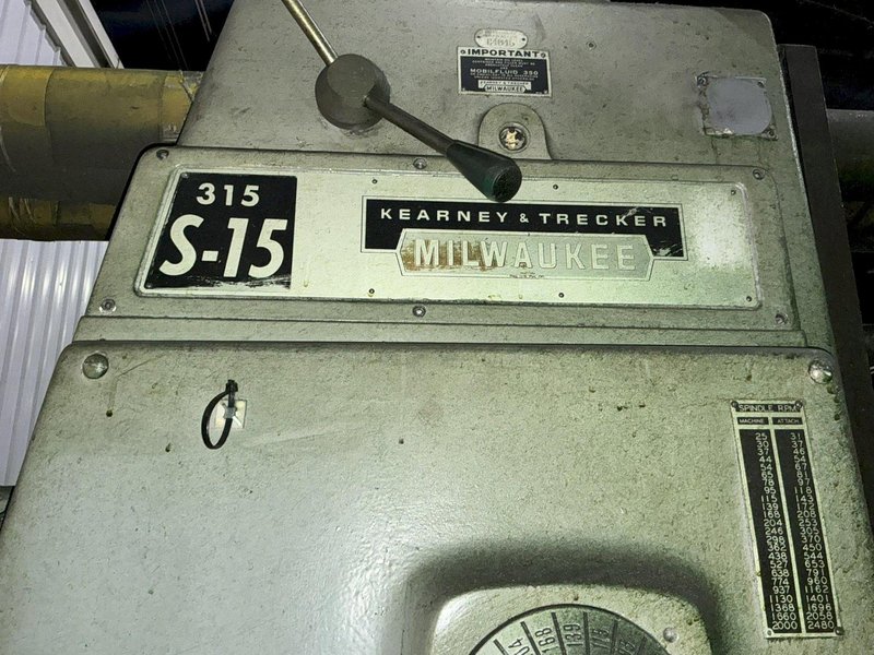 #3 KEARNEY &amp; TRECKER MODEL #315 S-15 HORIZONTAL POWER MILL: YOBRO 26288
