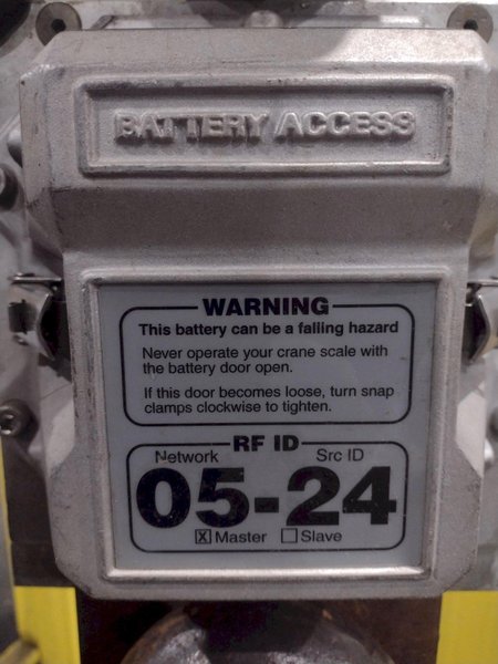 120,000 LBS MSI MODEL #6260CS TRANS-WEIGH WIRELESS LOAD CELL, FOR CRANE SCALE: YOBRO #24761