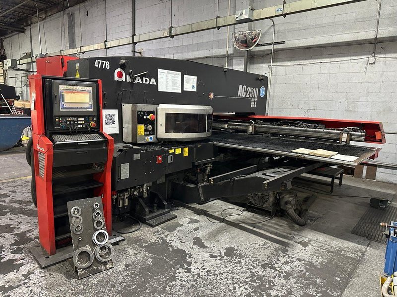 22 Ton Amada AC2510NT CNC Turret Punch, 2008