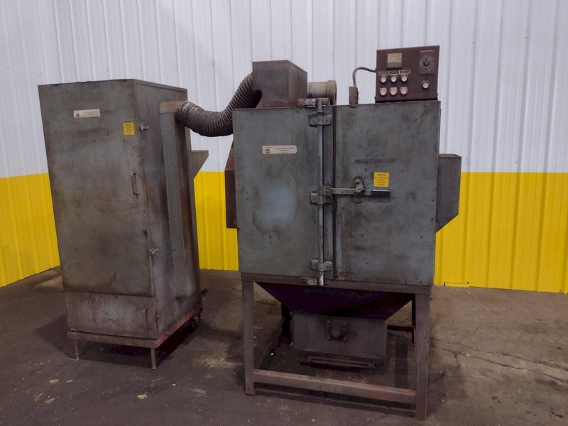 11.4 CU FT A-E-S MODEL #STEELABRATOR B-150 SHOT BLAST BARRELL TUMBLER MACHINE: STOCK #19315