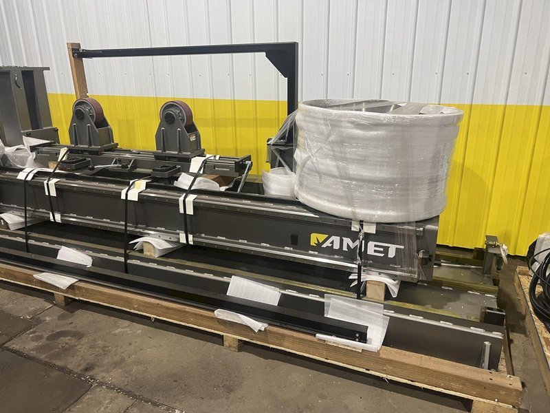 82" X 212" X 5,500 LBS AMET / FRONIUS MODEL #GMAW CIRCUMFERENTIAL WELDING LATHE: STOCK #18537