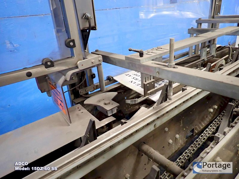 ADCO Manufacturing Model: 15DZ-60 SS  ||  Hand Load Horizontal Cartoner