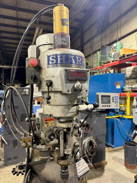 1 - PREOWNED SHARP MANUAL VERTICAL MILLING MACHINE