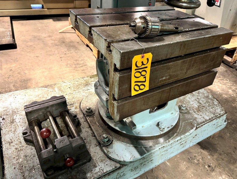4' x 9" Morris Radial Drill, 4 MT, 5 HP, Box Tbl., Nice, Low Price