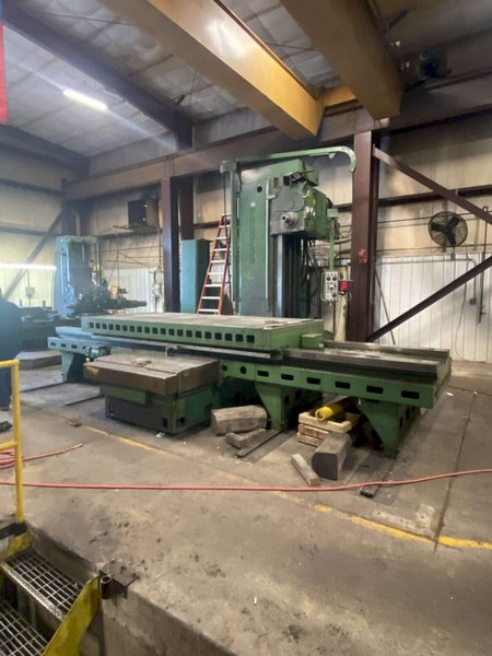 5" GIDDINGS &amp; LEWIS 65-H5-T HORIZONTAL BORING MILL WITH TAILSTOCK. STOCK # 0113526