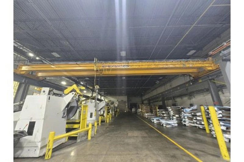 7.5 TON x 48'-9'' x KONE CRANES FREE STANDING CRANE SYSTEM, COMPLETE WITH 140' RUNWAY BEAMS AND UPRIGHTS: YOBRO #24534