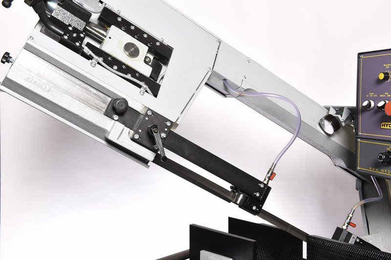 12" Round, New HydMech Double Miter Horizontal Band Saw Model DM-12/15
