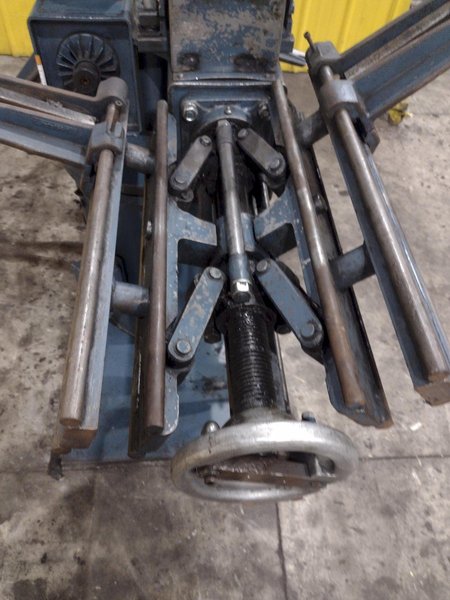 1,600 X 18" CWP MODEL #2RDM MOTORIZED DOUBLE END COIL REEL UNCOILER: YOBRO #24498