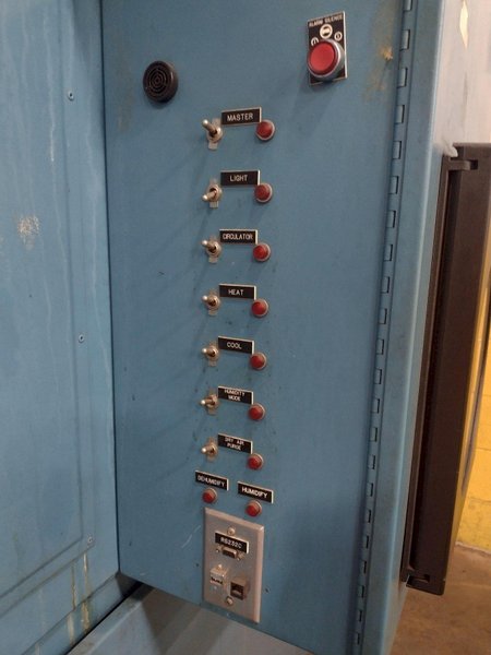-60 TO 177 DEGREE X 96" X 54" X 48" ENVIROTRONICS TESTING CHAMBER WITH HUMIDITY CONTROL: STOCK #17109