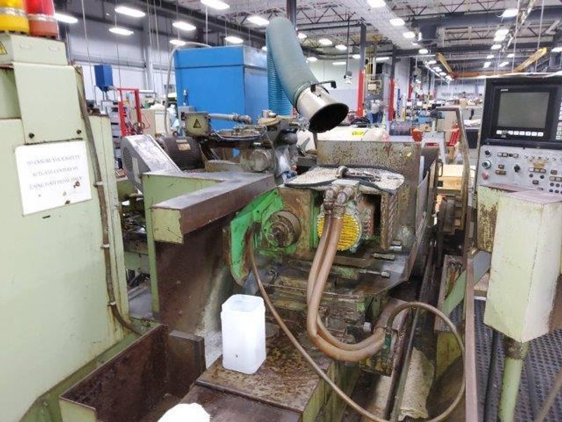 OKUMA MODEL #GA-34N CNC CYLINDRICAL GRINDER W/ TOOLING, MIST COLLECTOR &amp; FILTER: YOBRO #26469