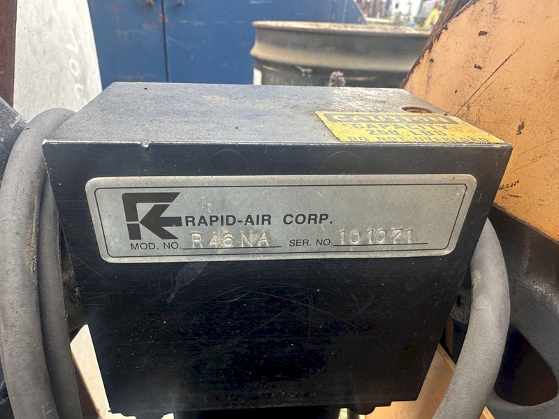 250 LB X 4" RAPID AIR MODEL #R46NA COIL REEL UNCOILER STOCK #19615