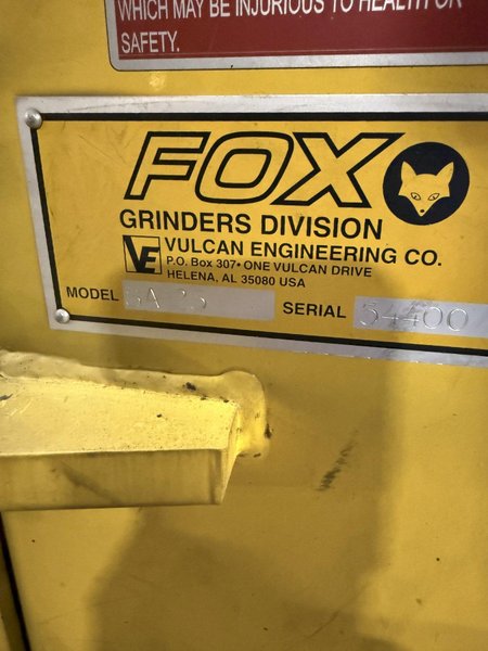 Fox model SA23 single end right hand grinder s/n 54400