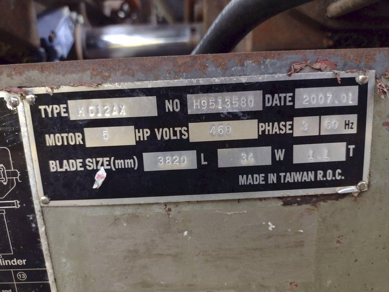 12" x 12" KALAMAZOO MODEL KC12AX AUTOMATIC HORIZONTAL BANDSAW: STOCK #18793