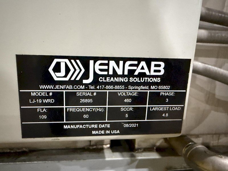 2021 JENFAB STAINLESS MODEL # LJ 19" ROTARY DRUM WASH / RINSE/ DRY PARTS WASHER SYSTEM: YOBRO #24682
