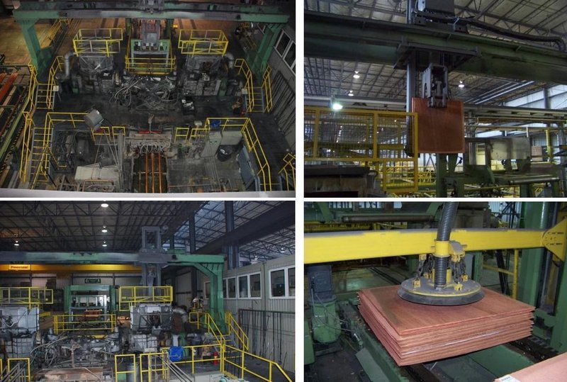 SMS COPPER TUBE CAST &amp; ROLL - MELTING, CASTING, MILLING &amp; 3-ROLL HRM ROLLING LINE