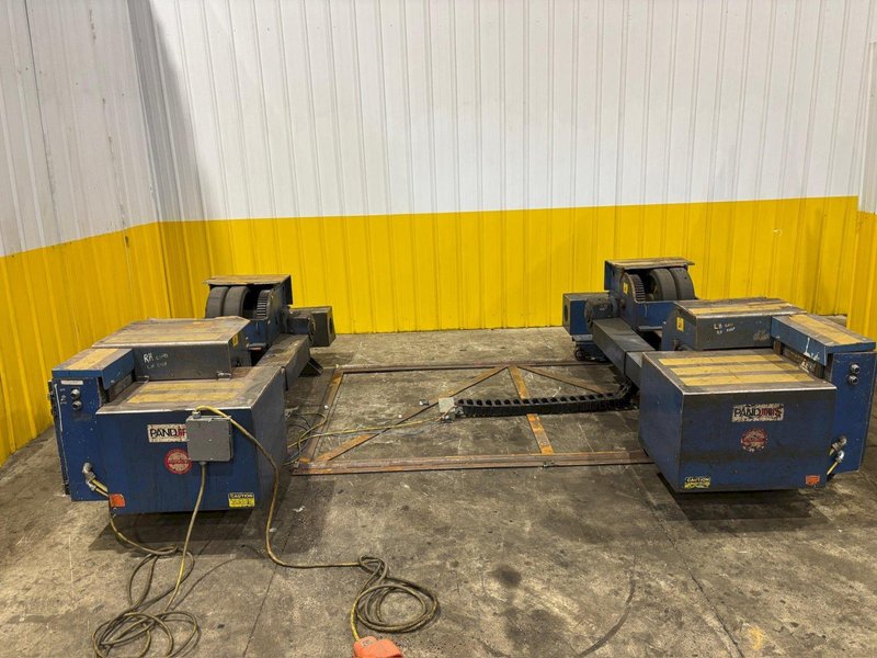 34 TON (68,000 LBS) PANDJIRIS MODEL #PR100 GEAR DRIVEN POWERED TANK TURNING ROLLS: YOBRO #24351