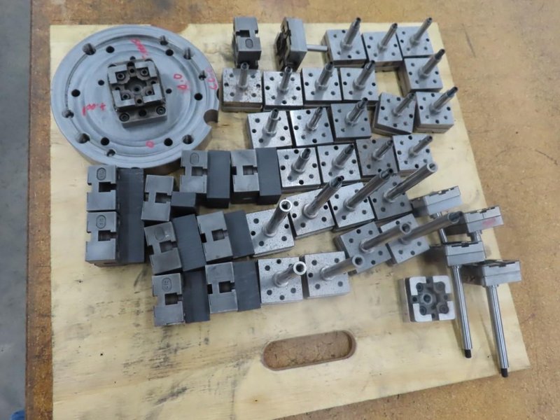 System 3R Macro Pallet / Electrode Holder w Shop Made Top Plates And Graphite- Auction Item