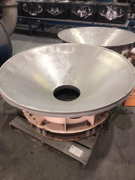 Kason model KBDS-60-ss 60" stainless steel screen s/n M-5733