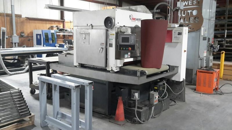 37" TIMESAVER - 3100 Series LYNX “Wet” Combination Belt/Brush Finishing Machine, Model 3121-13-04
