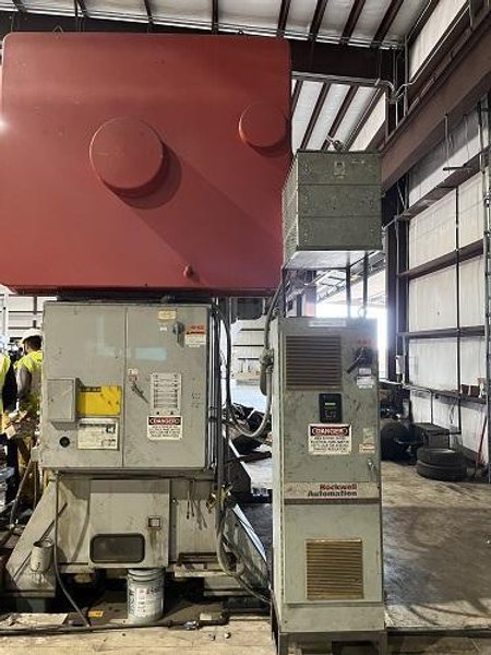 BLOW 250 TON STRAIGHT SIDE TWIN END BACKSHAFT DRIVEN MECHANICAL PRESS