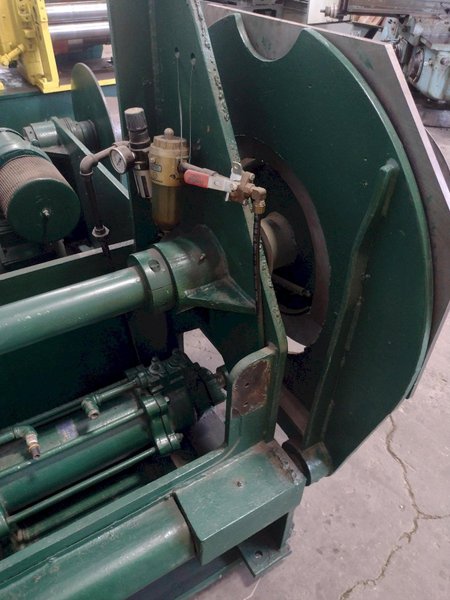 12" WIDE TORRINGTON 4" ARBOR PULL-THROUGH SLITTING LINE: STOCK #16504