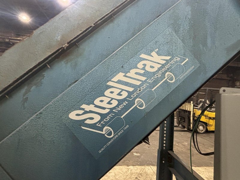 STEELTRAK (NEW LONDON) MOTORIZED INCLINED PARTS CONVEYOR: STOCK #22777