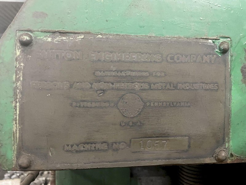 2-1/2" SUTTON MODEL 2-1/2L 18-ROLL 2-PLANE SHAPE &amp; BAR STRAIGHTENER. STOCK # 1060121