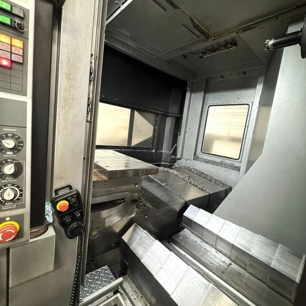 Toyoda FA1050S, Horizontal Machining Center, 2014 – Fanuc 31i-MB CNC Control, 1000 PSI TSC, CAT 50, Chip Blaster, Barnes Chip/Coolant Seperator, Low Hours