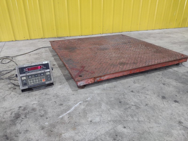 10,000 LBS BRECHBUHLER MODEL #UMC600AAAC PLATFORM FLOOR SCALE: STOCK #21653