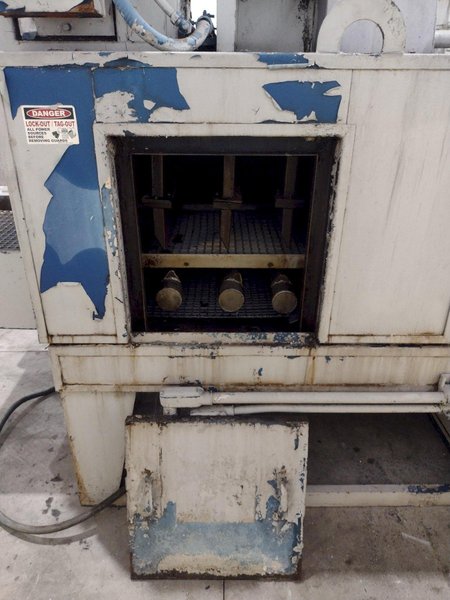 24" X 12" X 3 STAGE RANSOHOFF MODEL SURECLEAN MESH BELT CONVEYOR PARTS WASHER. STOCK # 0237725