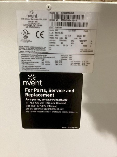 NVENT HOFFMAN G280646G050 SpectraCool 6000BTU A/C USED