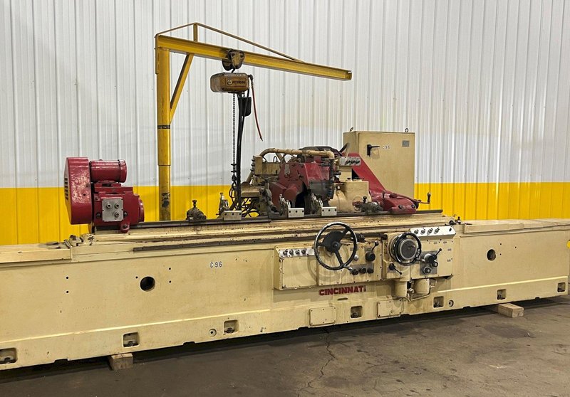 10" X 96" CINCINNATI PLAIN CYLINDRICAL GRINDER:  STOCK 18585