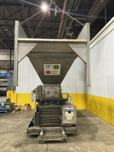 30" X 30" HARMONY ENTERPRISES MODEL #PERFSSHB24 STAINLESS STEEL EXTRACT PLUS HORIZONTAL BALER &amp; PERFERATOR, FOR ALUMINUM CAN &amp; BOTTLES LIQUID EXTRACTION: YOBRO #25023