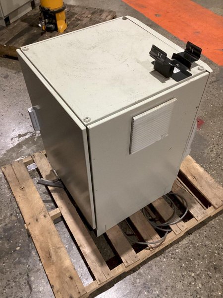 STAUBLI TX90L ROBOT ARM WITH CABINET- NO TEACH PENDANT USED