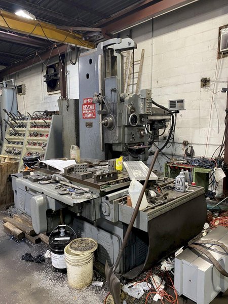 4" DEVLIEG 4H-60 HORIZONTAL BORING MILL. STOCK # 0847222