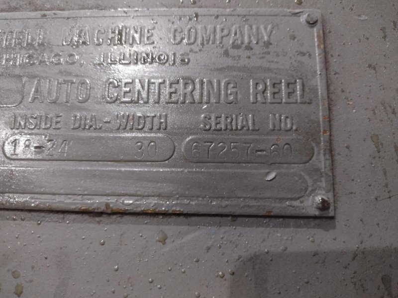 10,000 LB. X 30" LITTEL MODEL 90-30 PULL-OFF COIL-REEL UNCOILER. STOCK # 0992125