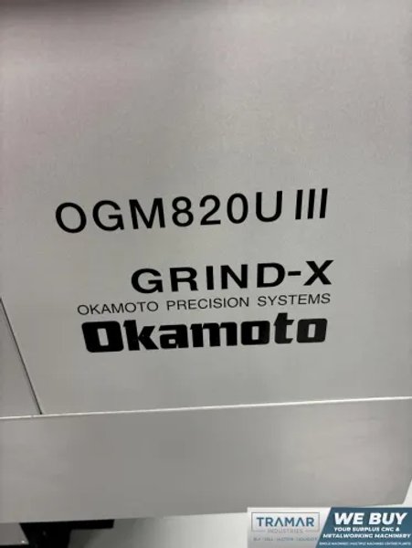Okamoto 8.66" Swing  X  20" Center Cylindrical Nc Grinder  - Ogm 820u Iii