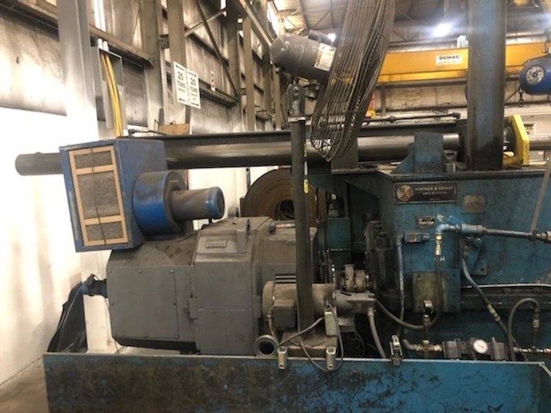 72" x 50,000 LB WARNER &amp; SWASEY 72-40 RECOILER STOCK# 4166