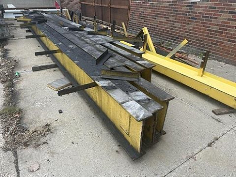 3 TON X 14' WIDE X 130' LONG MPH/BUDGIT OVERHEAD FREE STANDING BRIDGE CRANE