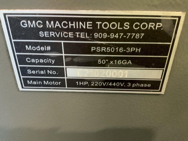 50”X16 GAUGE GMC INITIAL PINCH SLIP ROLLS: STOCK #80902