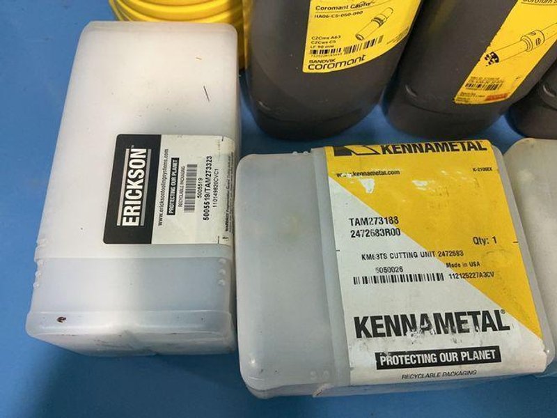 Sandvik Coromant, Kennametal, Erickson Misc. Tooling Equipment
