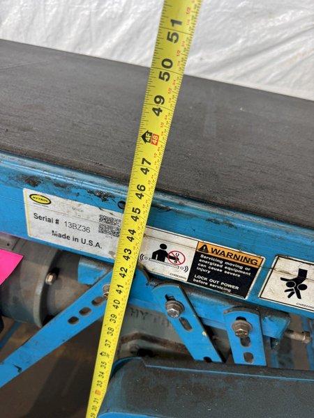 26" X 72" HYTROL POWERED BELT CONVEYOR. STOCK # 0672025