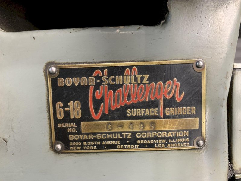 Boyar Schultz 6-18 6" x 12" Surface Grinder