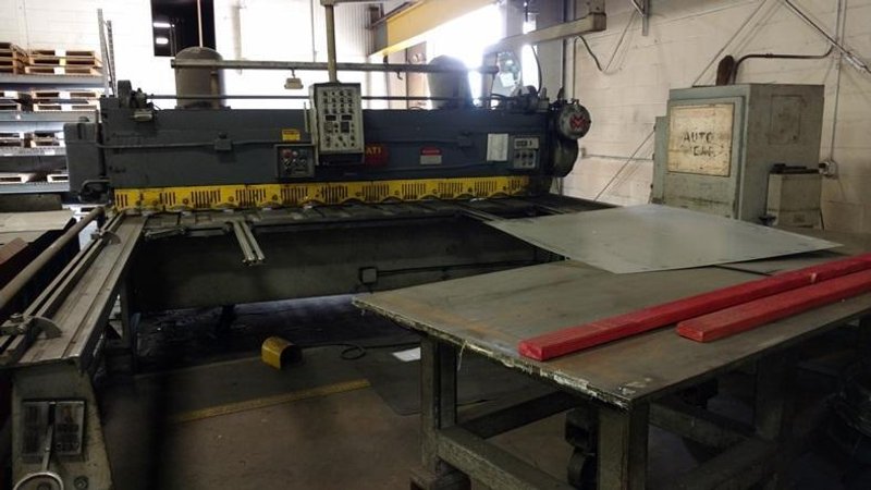 10' X 1/4" CINCINNATI MODEL #1810 AUTO SHEAR PRODUCTION SHEAR: STOCK # 69099