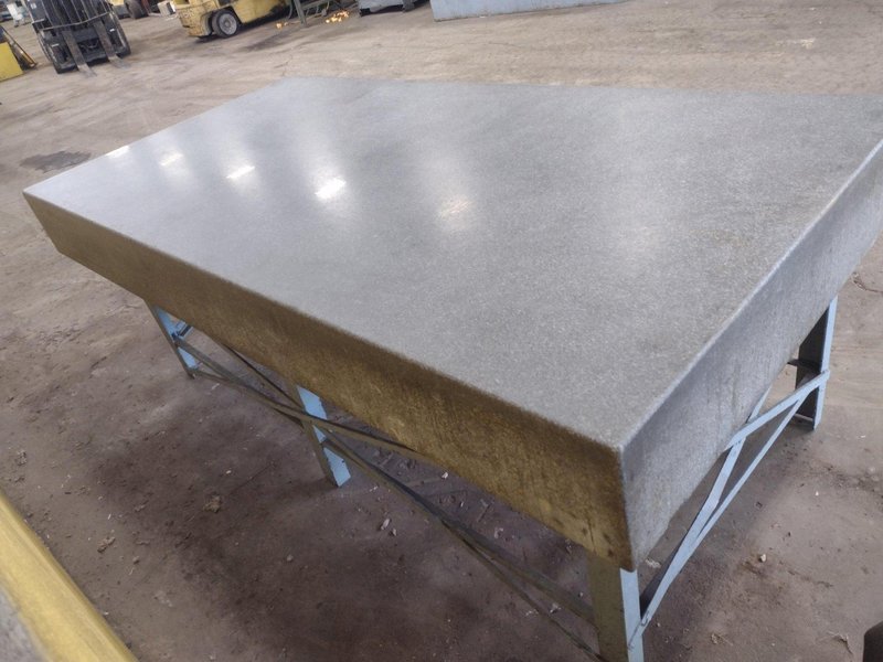 8' X 4' X 10" CHALLENGE PRECISION LAYOUT INSPECTION GRANITE TABLE: STOCK #23798