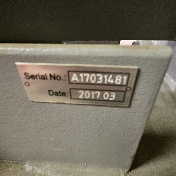 8' X 10GA GMC MODEL HBB-0810 HYDRAULIC BOX AND PAN BRAKE. STOCK # 0560425.