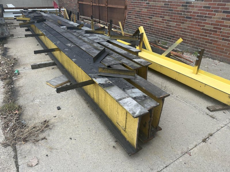 3 TON X 14' WIDE X 130' LONG MPH / BUDGIT OVERHEAD FREE STANDING CRANE SYSTEM: STOCK #20675
