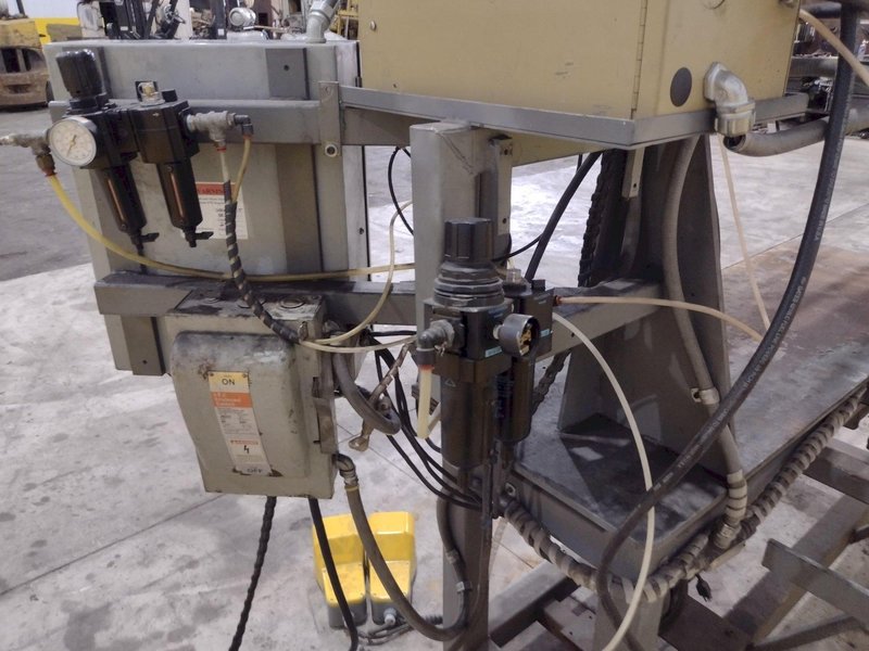 48" LONGUTUDINAL SEAM WELDER WITH ROMAN WELDER &amp; ENTRON CONTROLS: STOCK #21743