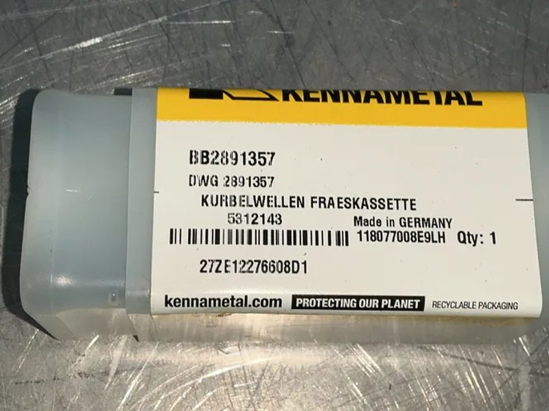Kennametal Crankshaft Milling Cassettes - Bb2891357
