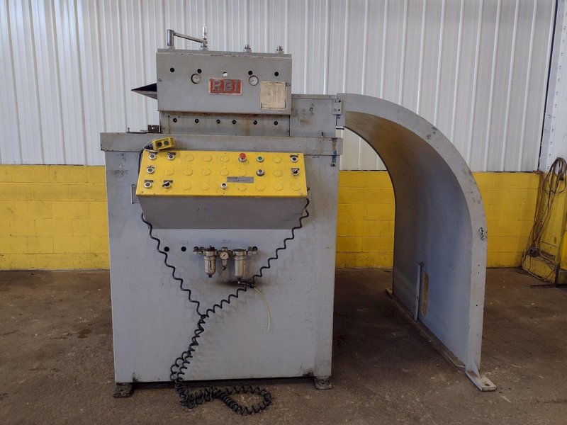 20,000 LB 10 TON X 48" RED BUD (RBI) MOTORIZED COIL REEL / UNCOILER &amp; STRAIGHTENER FEED LINE: STOCK #15277